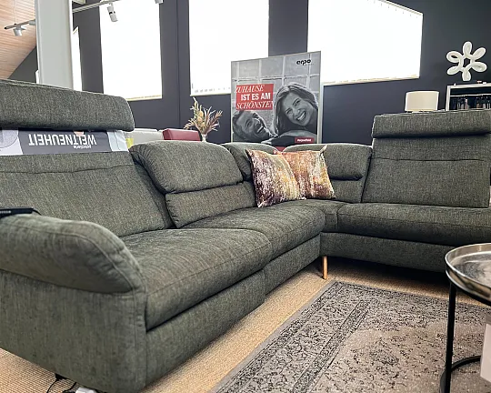 zeitlos modernes Sofa L-Form Stoff Yelda Turtle komfortables Funktionssofa für Top Sitzkomfort & bequem gepolstert - Jacksonville Stoff