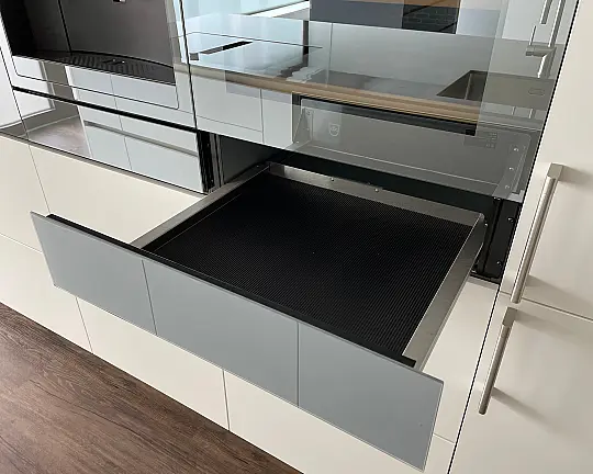 Wärmeschublade V4000 14 in Spiegelglas Platinum - 3402600004