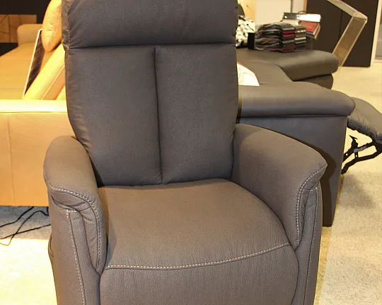 Dunkler gemütlicher Sessel in modernem Design für Ihr Wohnzimmer - TV-Sessel