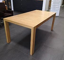 Esche ausziehbarer Tisch 200x100cm (ausgezogen 250x100cm)