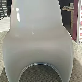 Conjunto 5 sillas CURVA blanco