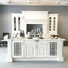 Küche Barock Landhaus Weiß Echtholz Amerikanischer Style Luxury