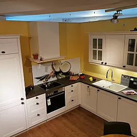 L-Küche Landhaus-Stil  echt Lack