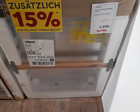 Zanussi Geschirrspüler 81 cm - ZDLI1510 911539265
