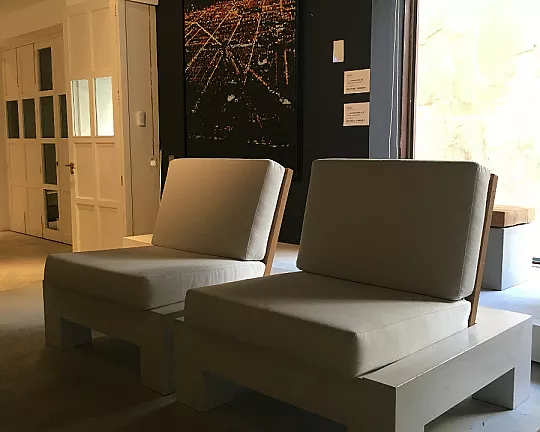 ww2 design  © - Loungemöbel LS2 FREIRAUM 2-teilig Beton Sessel Sitzecke