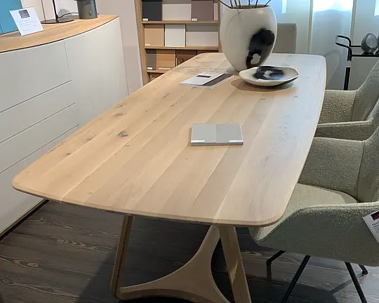 Esstisch Eiche weiß geölt 220cm - Gino Esstisch