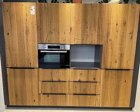  - Musterküche AV6084 Altholz geprägt mit Silestone-Arbeitsplatte in Arden Blue inkl. Silestone-Spülbecken