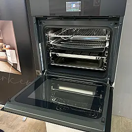 Einbaubackofen mit Mikrowelle und Dampfgaren Neptun Grey Multifunktionsgerät