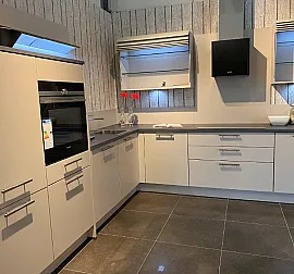 Moderne L-Küche , Touch - Sand
