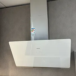 Kopffrei-Dunstabzugshaube weiß 80cm incl. Plasma-Filter