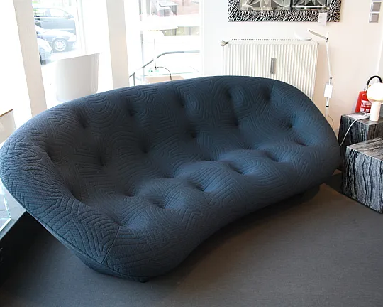 Sofa, Stretchbezug, blau - PLOUM