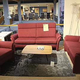Polstergruppe Global Arima Rot Sofa-Garnitur mit elektrischer Relaxfunktion & Federkern-Sitz