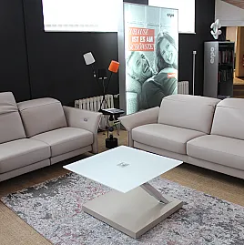 Couchgarnitur Leder Pearl 2,5 Sitzer + 2-Sitzer Sofa motorisch verstellbar Sofa-Garnitur ERPO Qualitätsmöbel