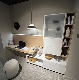 Exklusive Schreibtischanlage - Office - LED-Beleuchtungen - Messestück