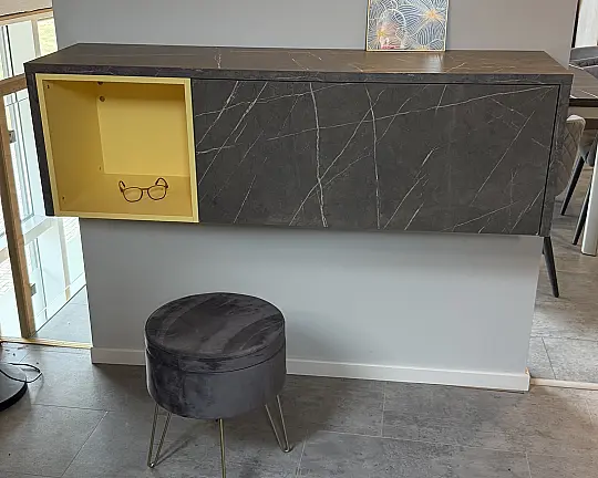Schüller Design-Wandboard mit Klappe & offenem Regal - ALC Alicia - Design-Wandmöbel