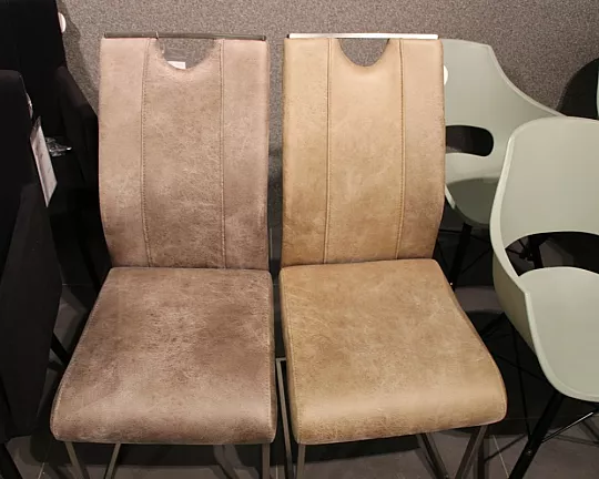 Hellbraune Stühle im Vintage-Look - Schwingstuhl