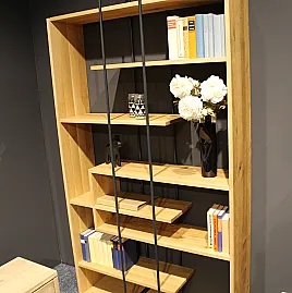 Industrial Design Bücherregal Massivholz-Regal hochwertig Contur Ausstellungsstück im Abverkauf