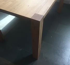 Eleganter Tisch in Ulme Keilgezinkt  (1500x800mm) / 50% Rabatt zu UVP!