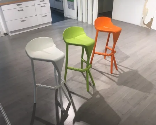 Exquisites Küchendesign - Moderne Stühle im farbigen 3er-Set