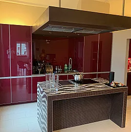 Küchenfront Echtglas