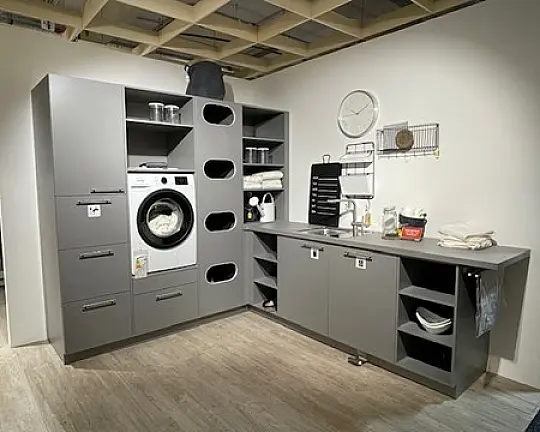 Hauswirtschaftsraum  I  K047 - NORA - Achatgrau