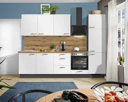 Neue Pino Küche mit Bosch Geräten nur 2 Wochen Lieferzeit Küchenzeile 167 Alpin supermatt 691 - PN210 Nr.691