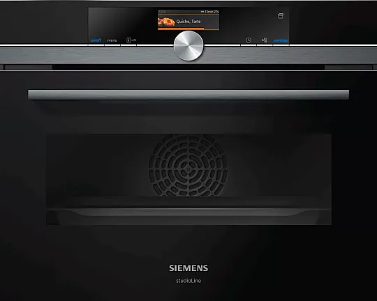 Siemens CS856GPB7 iQ700 Einbau-Kompaktdampfbackofen 60 x 45 cm Schwarz, Edelstahl - CS856GPB7