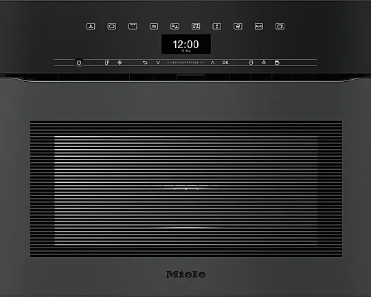 Kompaktbackofen mit Mikrowelle grifflos - H7440BMX