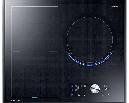 3er Induktion mit Bräterzone - Samsung NZ63J9770EK/EF