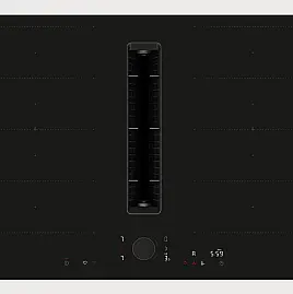 N 90 Induktionskochfeld mit Dunstabzug 80 cm Mattschwarz, flächenbündig (integriert)