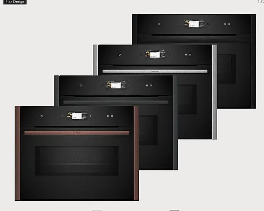 N 90 Kompaktbackofen mit Mikrowelle 60 x 45 cm Flex Design C29MS31Y0 - C29MS31Y0