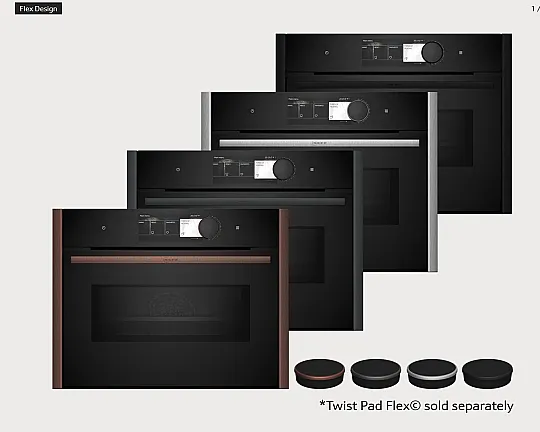 N 90 Kompaktbackofen mit Mikrowelle 60 x 45 cm Flex Design - C29MY7MY0