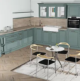 L-Küche Bristol Selection Esche Azur HK1309