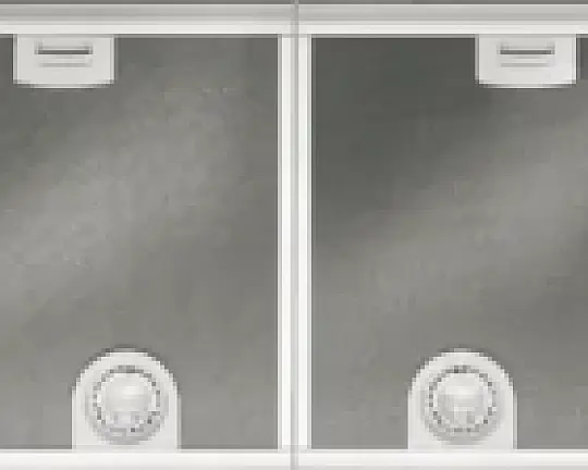 2 x AH273150 Deckenlüfter – Ausstellungsgerät | Serie 200 | Edelstahl | 120 cm - AH273150