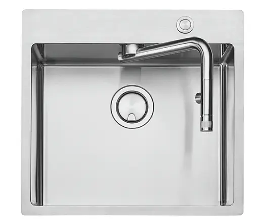 Hochwertige Einbauspüle mit inegrierter Armatur von Naber - Corno Turno 60