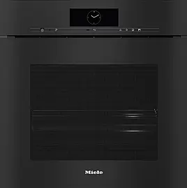 Griffloser Dampfbackofen 60 cm mit Sous-Vide, Kombigarbetrieb und Hydroclean komplett schwarz