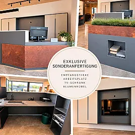 Empfangsbereich / Empfangsbereich / Arbeitsplatz mit Schreibtisch