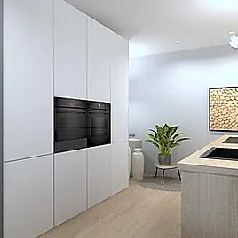 Zum Verkauf stehen 4 elegante Hochschränke der Marke LEICHT in moderner, griffloser Ausführung.