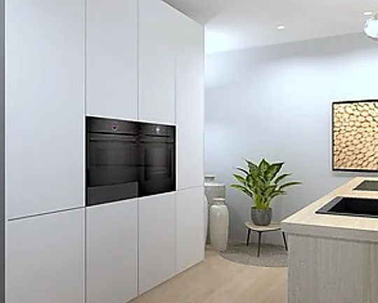 Zum Verkauf stehen 4 elegante Hochschränke der Marke LEICHT in moderner, griffloser Ausführung. - LEICHT Hochschrank-Kombination – Abverkauf