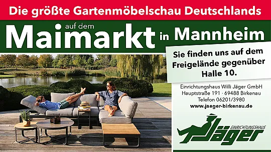 Maimarkt Mannheim mit Gartenmöbelstand 0