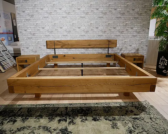 Balkenbett und 2x Kommode Natura Baltimore - Balkenbett und 2x Kommode Natura Baltimore