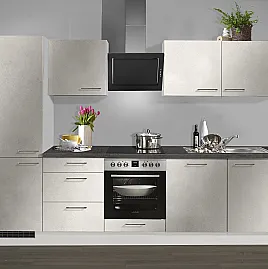 Neue Pino Küche mit Bosch Geräten nur 2 Wochen Lieferzeit Küchenzeile 632 Beton Sand 500
