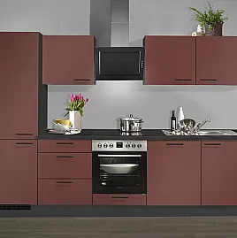 Neue Pino Küche mit Bosch Geräten nur 2 Wochen Lieferzeit Küchenzeile 632 Rubinrot 501