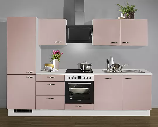 Neue Pino Küche mit Bosch Geräten nur 2 Wochen Lieferzeit Küchenzeile 632 Antikrosa 666 - PN105 NR.666