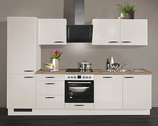 Neue Pino Küche mit  Bosch Geräten nur 2 Wochen Lieferzeit Küchenzeile 632 Magnolienweiß 650 - PN80 Nr.650