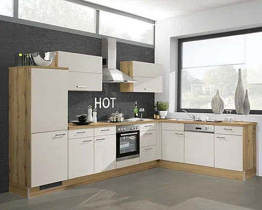Neue Pino Küche mit Bosch Geräten nur 2 Wochen Lieferzeit Einbauküche 225 Kaschmirgrau 678 - PN80 678