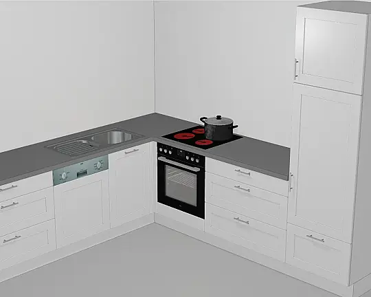 Küchenteile Modell Nordic in weiß NEU - original verpackt - Küchenteile Modell Nordic in weiß