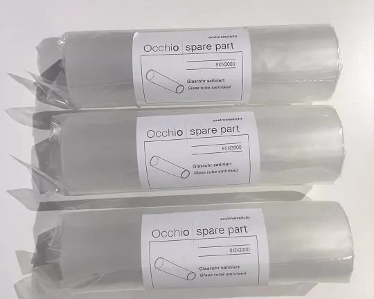 Einzelteile - Glasrohr satiniert für Reflektorköpfe Puro T und U (Tubo A + B)