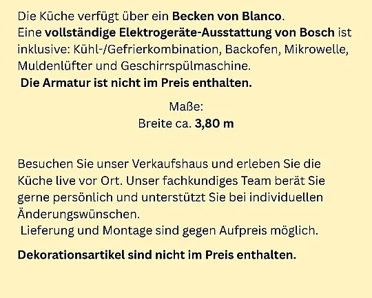 Abverkauf Ausstellungsküche - Systemat