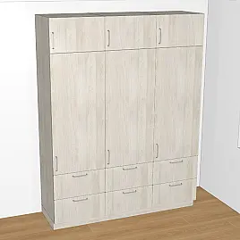 Hochschrank-Block 180 x 236 cm